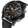 Luxury Brand Men Analog Digital Leather Sports - cyberwatchs.com