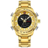 Luxury Brand Mens Sport Watch Gold Quartz - cyberwatchs.com
