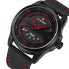 Men Sports Watches Men's Quartz Date Clock Man Leather - cyberwatchs.com