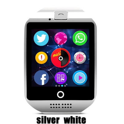 Bluetooth Smart Watch Q18 Intelligent Clock For Android Phone With Pedometer Camera SIM Card Whatsapp Call Message Display pk A1 - cyberwatchs.com