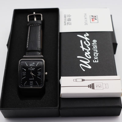 1pcs Hot lighter watche for men Quartz Watch USB rechargeable Watches Lighter Flameless Windproof Cigarette Lighter fashion F777 - cyberwatchs.com
