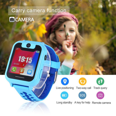 Children Smart Watch Wrist Watch 1.54 Inch Touch Color Screen LED Display Smartwatch GPRS APGS Camera smart-watch Smart Watches - cyberwatchs.com