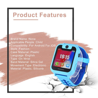 Children Smart Watch Wrist Watch 1.54 Inch Touch Color Screen LED Display Smartwatch GPRS APGS Camera smart-watch Smart Watches - cyberwatchs.com