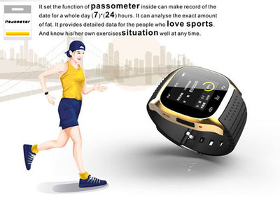 Bluetooth Wrist Smart Watch Pedometer Fitness Tracker Whatsapp Phone Call Sync Inteligent For iOS Android - cyberwatchs.com