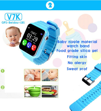 GPS Bluetooth Smart Watch for Kids Boy Girl Apple Android Phone Support SIM /TF Dial Call and Push - cyberwatchs.com