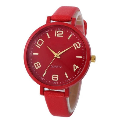 Casual Checkers Faux Leather Quartz Analog Wrist - cyberwatchs.com