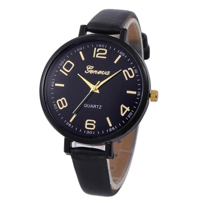 Casual Checkers Faux Leather Quartz Analog Wrist - cyberwatchs.com