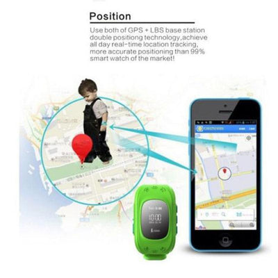 GPS Tracker Smart Watches Q50 Satellite for IPhone 4/4S/5 android Phones Pedometer Smart Wristband Smart Watches GPS Watch - cyberwatchs.com