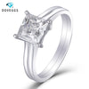 DovEggs Solitaire Ring 14K White Gold 1.5 Carat ct 6.5mm F Color Princess Cut Moissanite Diamond  Engagement Ring - cyberwatchs.com