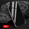 Luxury Nano Glass Phone Case For iPhone XR XS Max XS Metal Frame Back Cover For iPhone X 6 6s 7 8 Plus - cyberwatchs.com