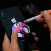 Electric Cigarette Coil Ring Lighters USB Rechargeable Flameless Metal Phone Ring Stand Holder Finger Grip 360 Degree Rotation - cyberwatchs.com